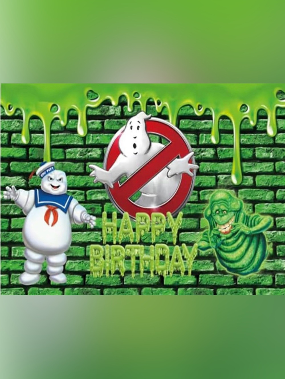 Ghostbusters Happy Birthday Party Banner